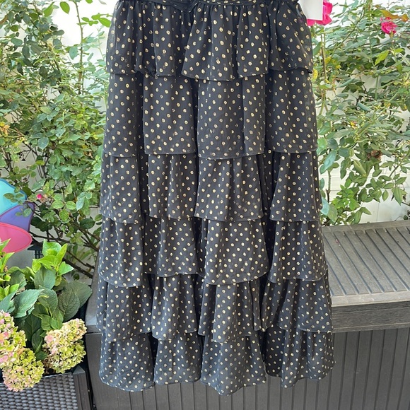 Mac Duggal - Layered Polka Dot Halter Cocktail Dress - Size 8 - Picture 8 of 17
